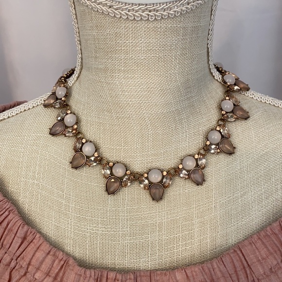 Statement Piece Necklace in Pale Pinks - Picture 3 of 5